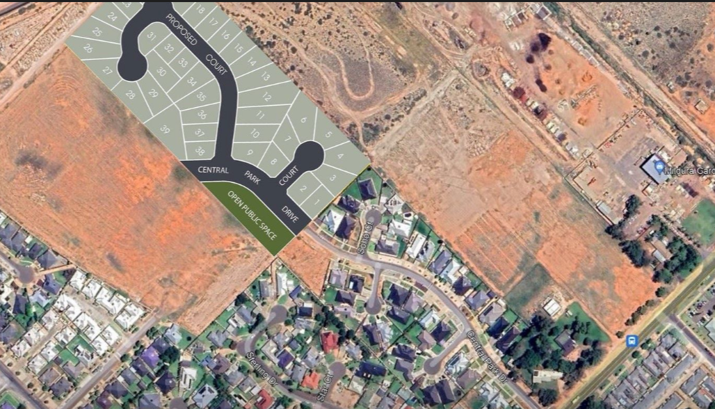 Site overview with lot boundaries